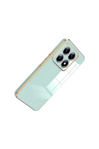 Xiaomi Mi 14t Pro Volet Silikon - Açık Yeşil Düz Renkli