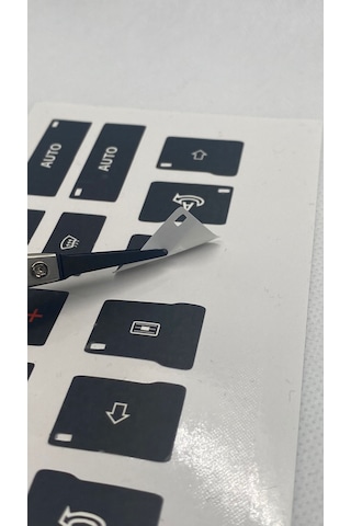 A4 B6 - B7 Kasa 2001-2008 Arası Klima Ünitesi Tuş Takımı Tamir Kiti Sticker Etiketi 1 Adet