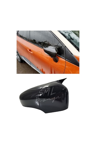 Renault Captur 2013-2019 Batman-Yarasa Ayna Kapağı (Plastik)