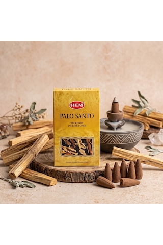 Bakgelal Geri Akışlı Şelale Konik Tütsü 4 Farklı Tütsü Palo Santo, Lavanta, Anti Stress Ve Yasemin - 9056161099347