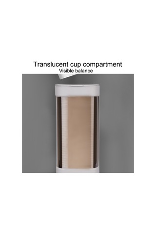 Sones Ev Tipi Tek Kullanımlık Bardak Düzenleyici Su Sebili Toz Geçirmez Duvara Monte Raf, Stil: Çift Silindir Gri Diğer