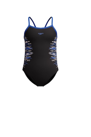 Speedo Kız Çocuk Yüzücü Mayosu Plmt Tsrp Msclbck Jf Blk Blu Çok Renkli