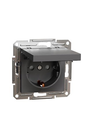 Schneider Electric Eph3100171 Asfora Kapaklı Topraklı Priz Çerçevesiz