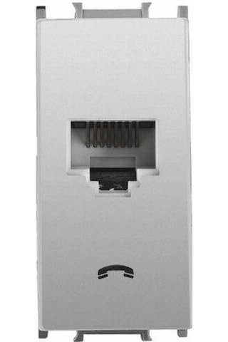 Panasonic Modüler Metalik Beyaz Nümeris Telefon Prizi Cat-3 Altlık+kapak 1m - Wvtt14024mw-tr