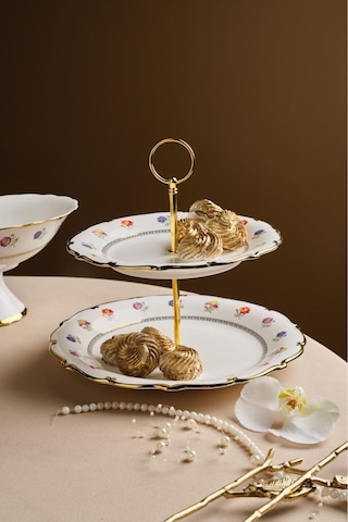 Karaca Royal Bone Diana Katlı Kurabiyelik Gold