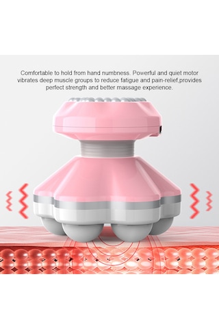 Kosona Küçük Usb/aaa Çift Besleme 6 Ayağlı Titreşimli Mini Masaj Cihazı - Tüm Vücut Kas Yorumu Alleviation - Hafif Mavi - Ergonomik El Tutusu Mavi