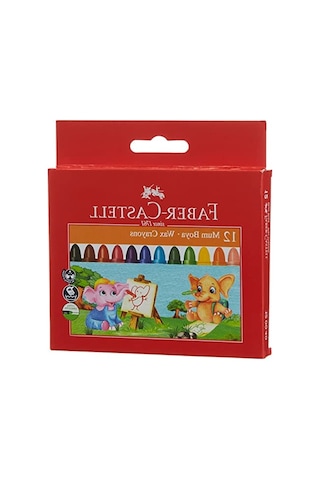Yıkanabilir Jumbo Mum Boya Seti - 12 Renk, Parlak Ve Leke Bırakmaz 103 Ivory