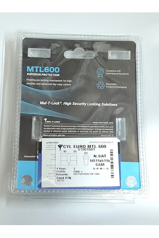 Multlock Mtl600 Yüksel Güvenli Tuzaklı Barel 83 Mm