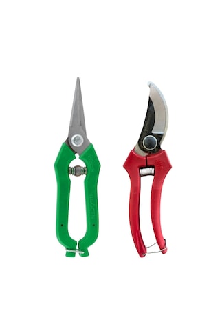 Bykurt Eğri Bağ Budama Makası 20cm Ve Meyve Toplama Makası 19cm Üzüm Çilek Narenciye İçin