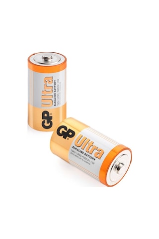 Gp Gp13Au-U2 Lr20/E95 Ultra Alkalin Büyük Boy D Pil 2'li
