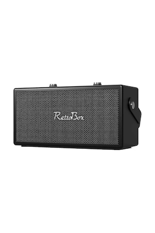 Acs-19 Retrobox Bluetooth Speaker Deri Kaplama Kaliteli Hoparlör