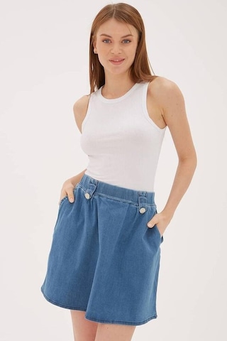 Fashion Friends Kadın Crop Atlet 25y0479k1 Beyaz