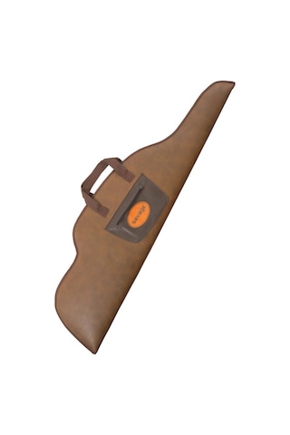 Dürbünlü Tüfek Kılıfı - Savage - Hakiki Deri - Koyu Kahve - 71 Namlu