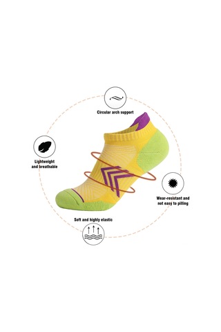 Kangvka Kadın Koşu Çorabı Pembe M Beden 1 Çift - Pamuklu, Elastik, Anti-kuru Pembe