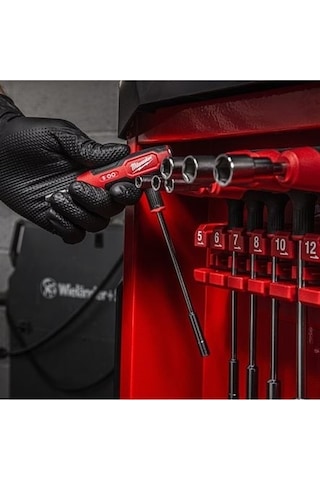 Milwaukee 7 Parça Metrik Lokma Anahtar Seti Ergonomik Tutma Saplı - Askı Aparatlı - 4932498704