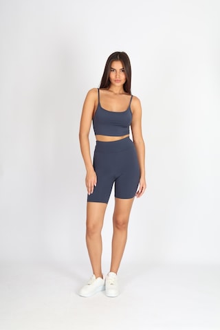 Soft&Basic Kadın Bıker Toparlayıcı Spor Tayt İndigo