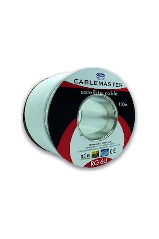 Uydu Çanak Anten Kablosu Cm-103 64 Tel Rg6 U4 Bakır Alaşımlı Medıum Plus Koaksiyel Kablo 100 Metre