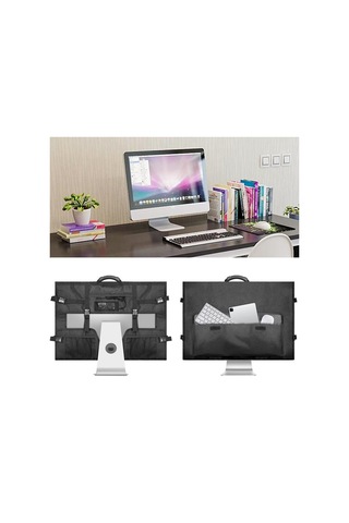 Sones 27 İnç Bilgisayar Dizüstü Bilgisayar Çantası Toz Kılıfı Siyah Siyah