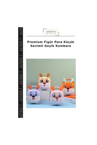 Premium Figür Para Küçük Sevimli Geyik Kumbara