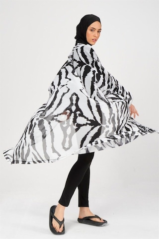 Alfasa Alf7015 Zebra Kemerli Pareo Siyah