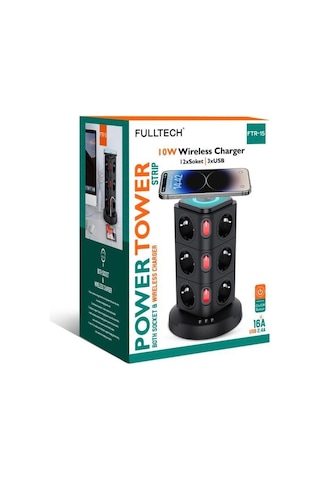 Fulltech Termal Akım Korumalı Uzatma Kablosu 12 Li 3xusb 1.8 Mt 16 Amper Ftr-15