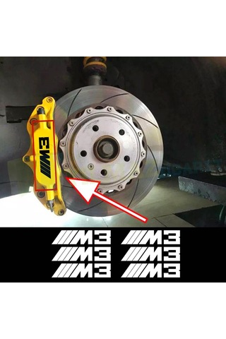 Bmw M3 M5 M6 E46 E60 Jant Kaliper Oto Sticker Etiket Tüm Modeller 8 Cm