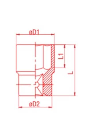 İZELTAŞ 1/4 Altı Köşe Lokma Anahtar 10mm (1107 06 0010)