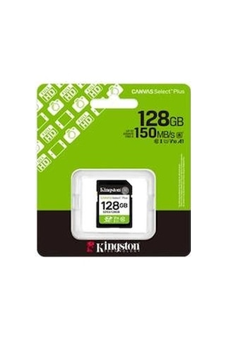 Kingston Sds3-128gb 128gb Sdxc Canvas Select Plus Gen3 150mb-s C10 Uhs-ı U1 V10 Hafıza Kartı Kdo