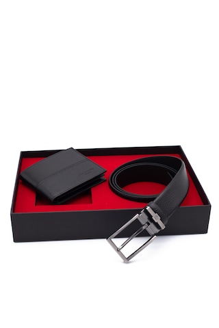 Pierre Cardin Deri Cüzdan & Kemer İkili Set Pc100f-22065a41 Siyah