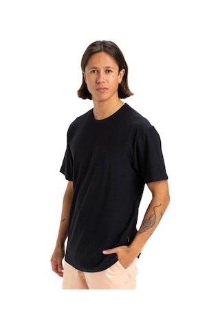 Quiksilver Slub Roundneck Erkek T-shirt-29758 Siyah