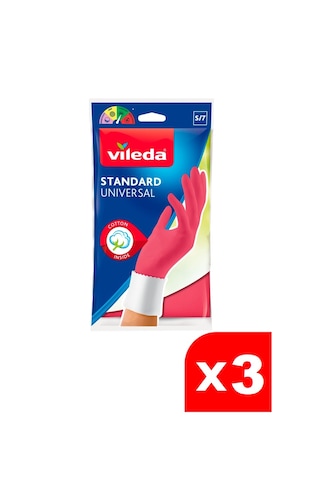 Vileda Universal Standart Eldiven S/7 X 3 Paket