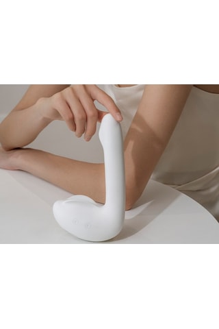 X-sense Luxury Natural Swan Usb Şarjlı Isıtmalı Vibratör Beyaz