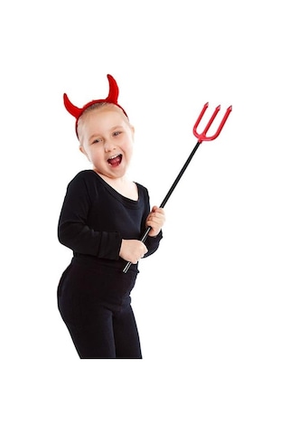 Halloween Çocuk Şeytan Mızrağı Plastik 48cm