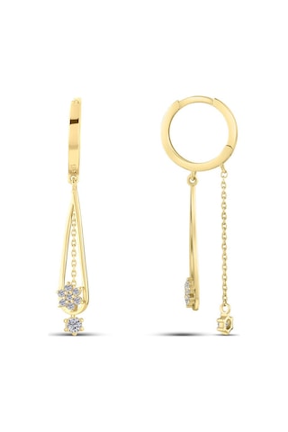 0.35 Karat Pırlanta Küpe - Hrd Sertifikalı 43301757