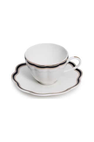 Maxx Doria Garden Collection Line 6 Kişilik 12 Parça Kahve Fincan Takımı Pa2134 Beyaz