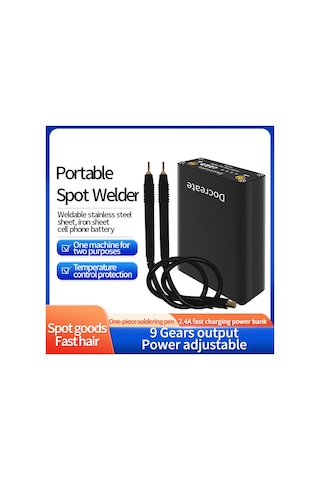 Vkemall Punta Kaynak Makinesi Mini Nokta Kaynak Makinesi Taşınabilir Kendin Yap Nokta Kaynak Makinesi 9 Vites Siyah