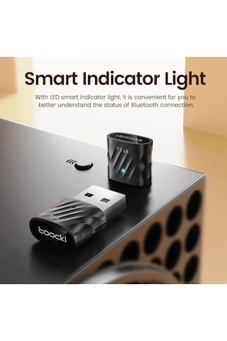 Toocki USB 5.3 Bluetooth Adaptör