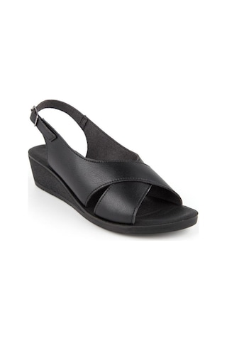 Muya Vienza 31028-001 Anatomik Taban Kadın Sandalet Siyah 36-40 001