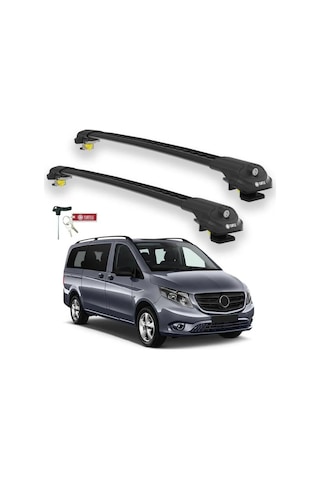 Turtle Mercedes-benz Vito W447 2015-2025 Ara Atkı Air1 Siyah