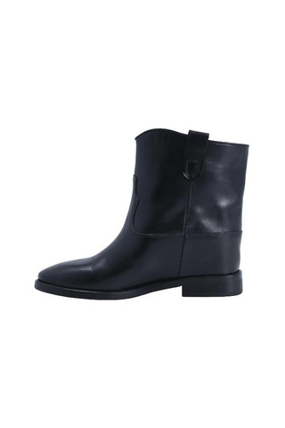 Poletto Hakiki Deri Sıyah Bot Düz 482 02-2257 Siyah