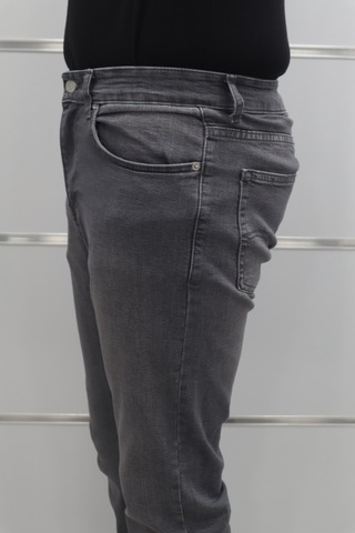 Denim Cartel Dmctekstil Erkek 951 Gri Yüksek Bel Rahat Kesim Boru Paça Jean Pantolon
