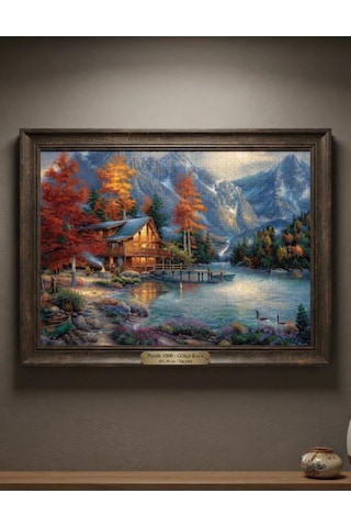 Yalnız Doğa Ve Kuğu Gölü İkili Set - 1000 + 500 Parça İkili Puzzle Seti