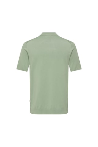 Only & Sons Erkek Yarım Fermuarlı Yeşil T-shirt - 22028606