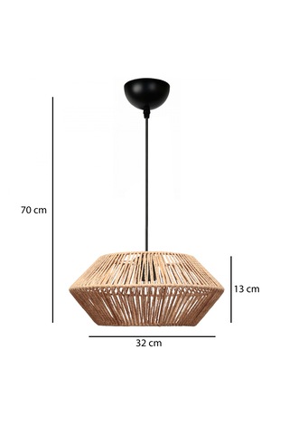 Homing Castel El Yapımı Natural Sarkıt Avize Sl013 Bej