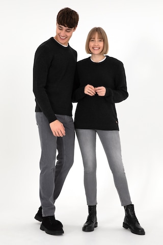 U.S. Polo Assn. Erkek Regular Fit Bisiklet Yaka Siyah Kazak 50297049-VR046