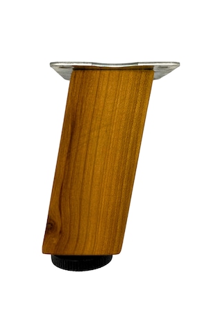 Kale Eğimli Ayarlı Ahşap Ayak Mobilya Masa Ve Dolap Ayağı 20cm 4 Adet Kiraz Kiraz Ağacı Kiraz