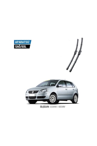 Volkswagen Polo 2005-2008 2'li Ön Cam Sileceği Sağ Sol Silecek Takımı Muz Silecek