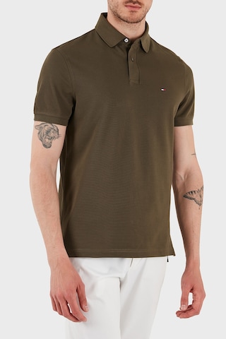 Tommy Hilfiger Erkek Polo Yaka T Shirt Mw0mw17770 Rbn Koyu Haki Koyu Haki