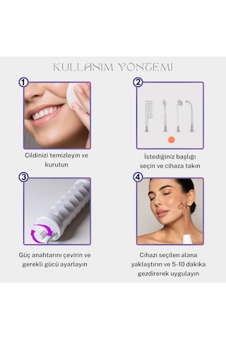 East Medikal 4 Problu Yüz Cilt Bakım Gençleştirme Yüksek Frekans Cihazı