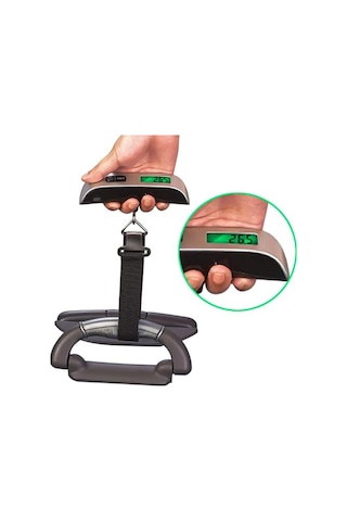 Pratik Bagaj Valiz Ağırlık Ölçme Tartısı Çanta Kilo Terazisi